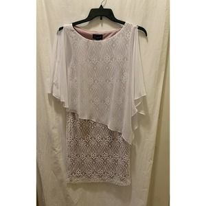 Connected Apparel  Mini  Capelet Dress Size 8 B20